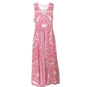 Calvin Klein Floral Belted Maxi Dress Size 6